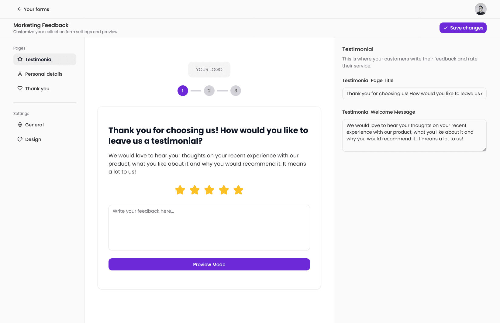 import reviews modal