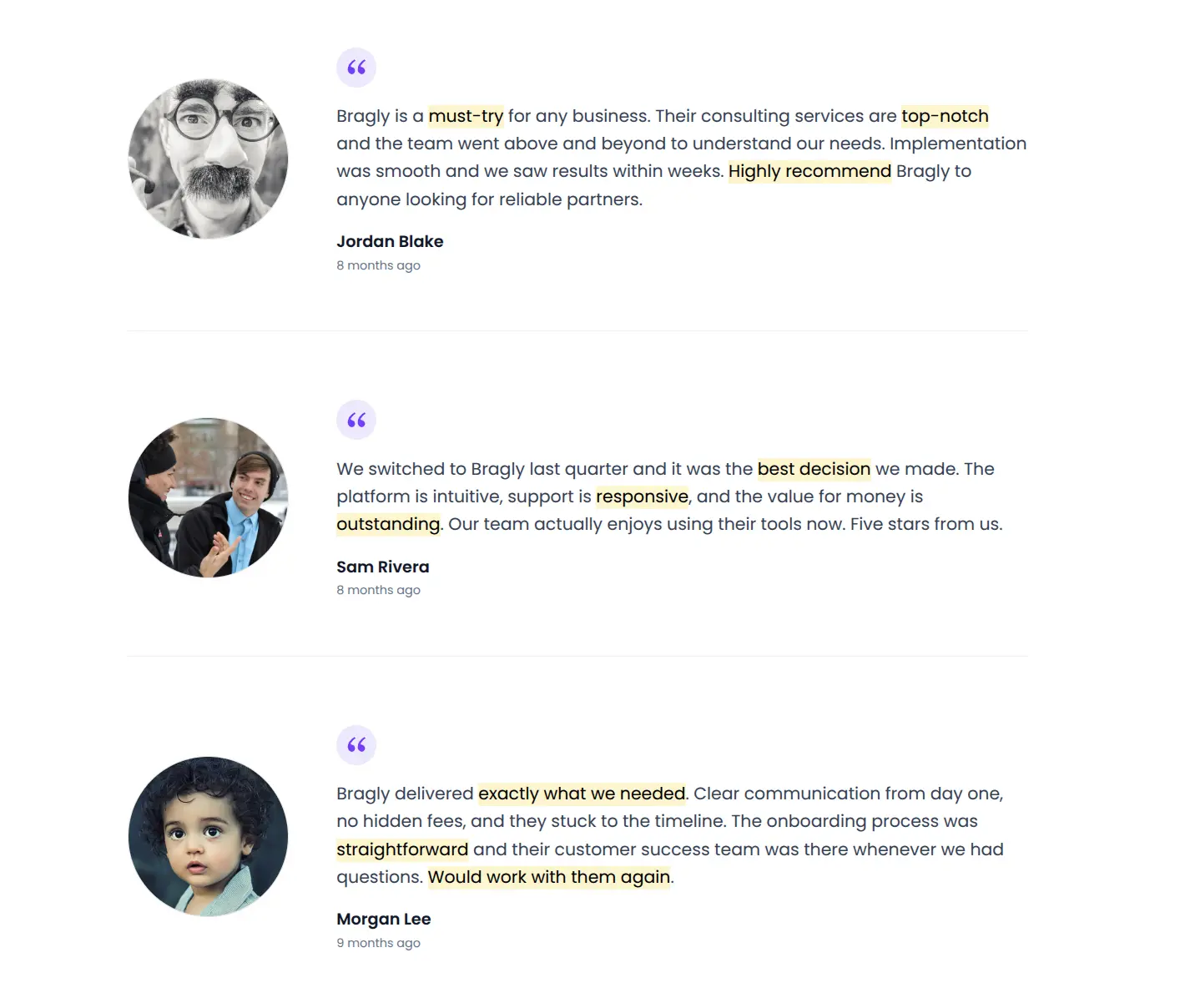 Quote list