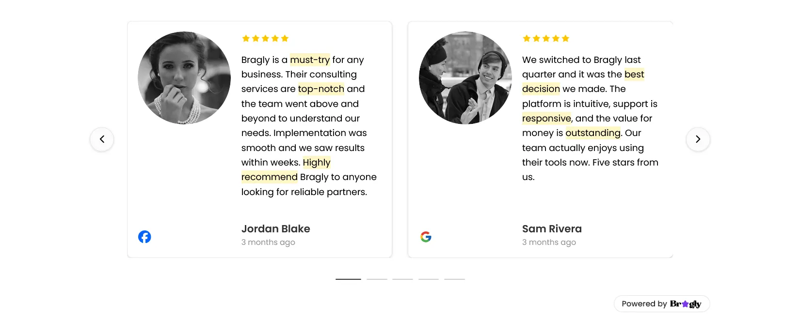 Spotlight carousel