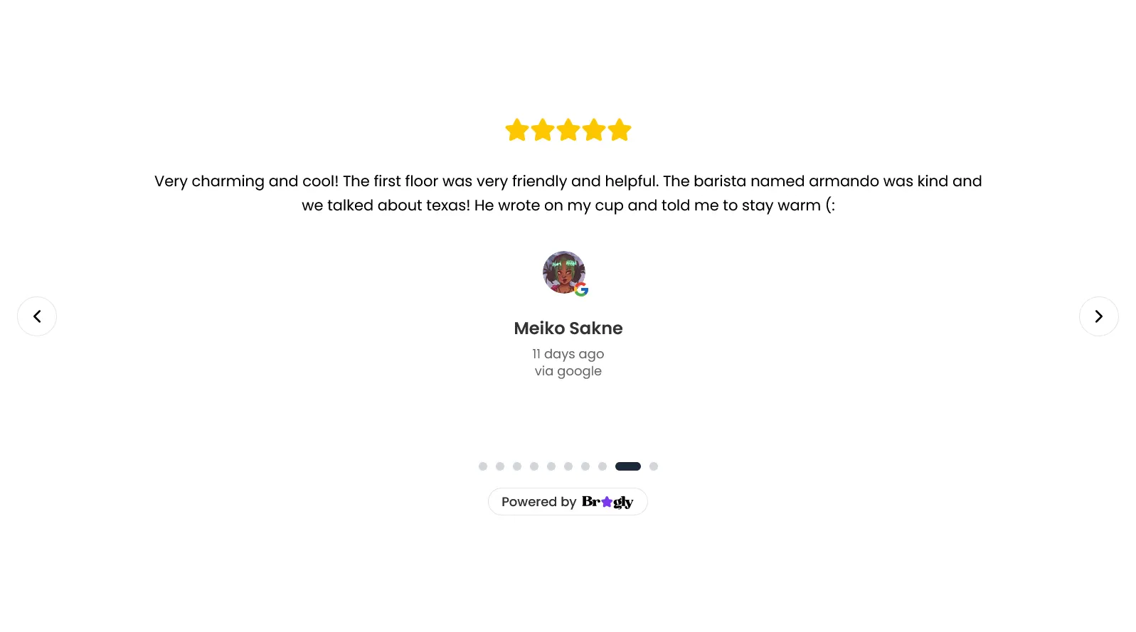 Carousel or Single Review