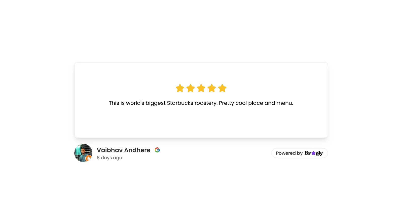 Single Review or Strip Slider