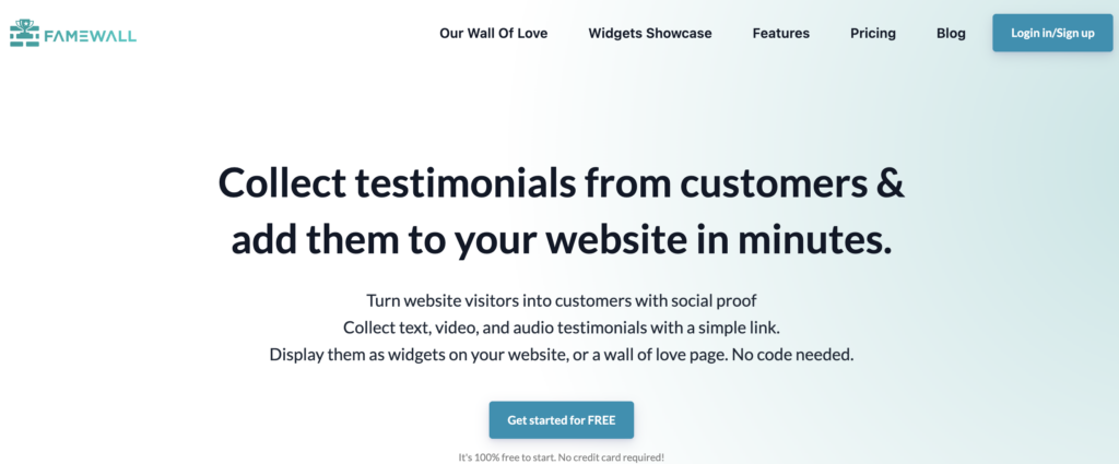 Famewall - Best for small business