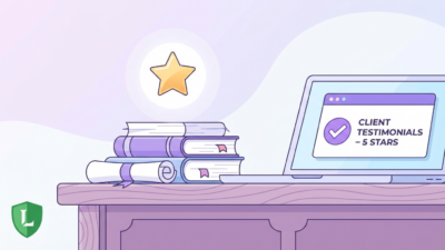 Website review permission guide — legal checklist and review widget on screen