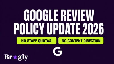 Google review policy update 2026 showing new bans on staff quotas and content direction