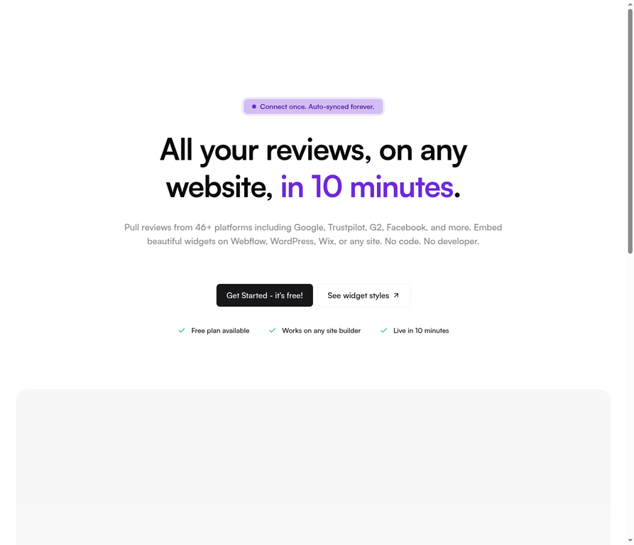 Bragly homepage - testimonial collection and review management platform