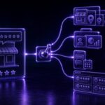 Generic local reputation hub switching toward multi-location operations, agency delivery, customer messaging, and website proof