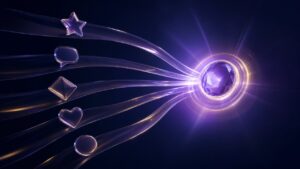 Abstract purple review signals converging toward a platform choice