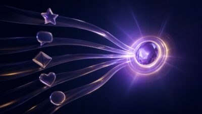 Abstract purple review signals converging toward a platform choice