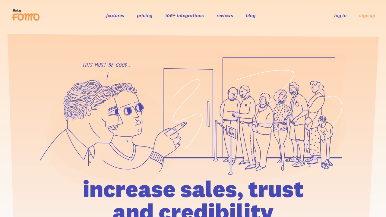 Fomo homepage shown in the ProveSource alternatives comparison