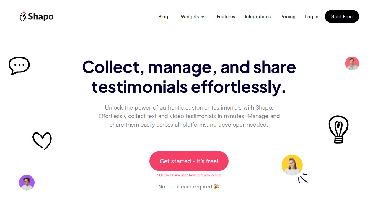 Shapo homepage shown in the Endorsal alternatives comparison